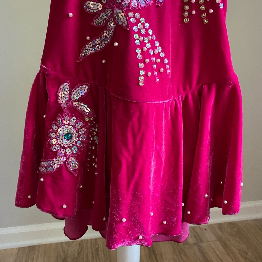 Lucky Angel Ice Skating Competition Dress Pink - Picture 4 of 12